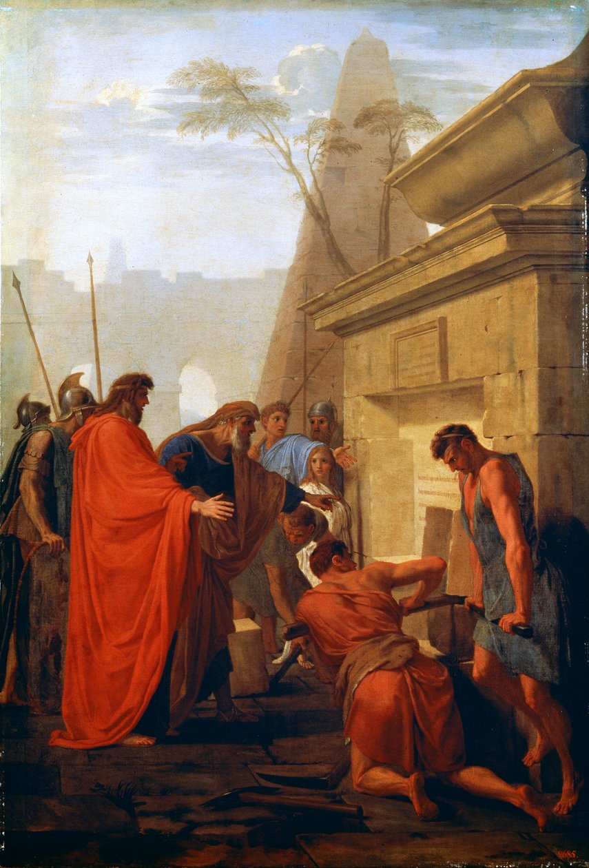 Darius the Great Opening the Tomb of Nitocris, 17th century by Eustache Le Sueur