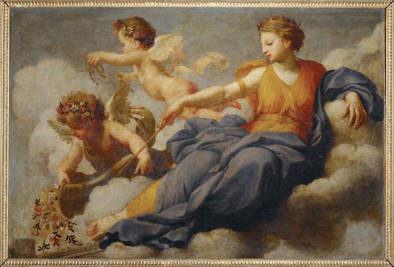 Juno Sheds Her Favours Over Carthage by Eustache Le Sueur