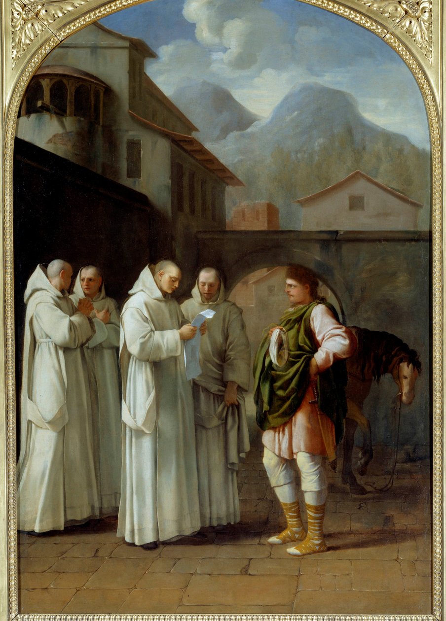 Saint Bruno Receives a Message from Pope Urban II by Eustache Le Sueur