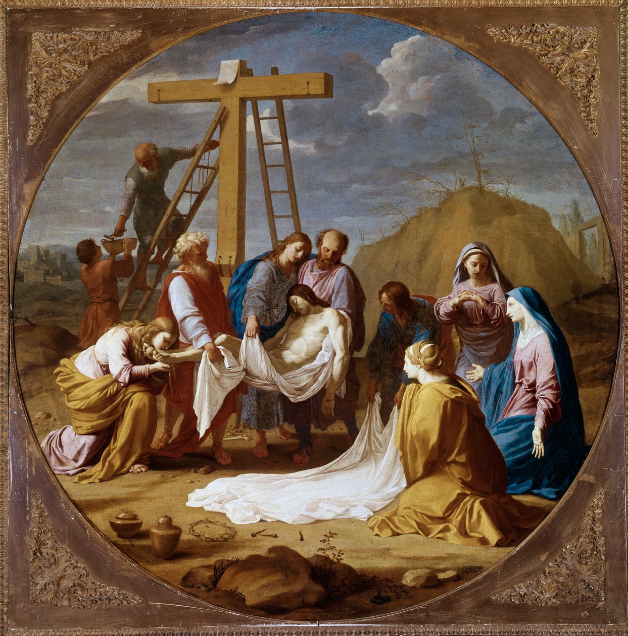 The Deposition of Christ, circa 1651 by Eustache Le Sueur