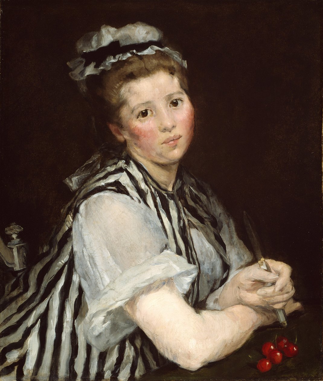 Girl with Cherries, c.1870 by Eva Gonzalès
