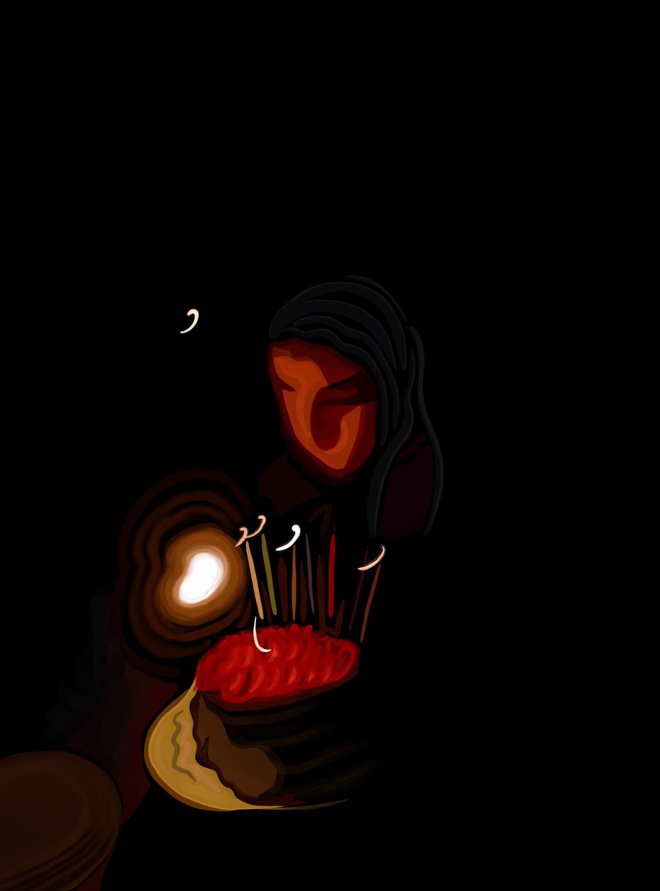 Ava Blowing Out Candles by Evan Sklar