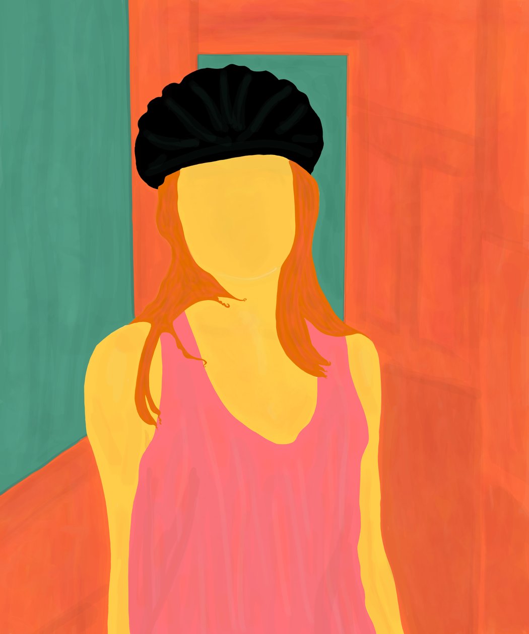Ava With Bike Helmet, Brooklyn by Evan Sklar
