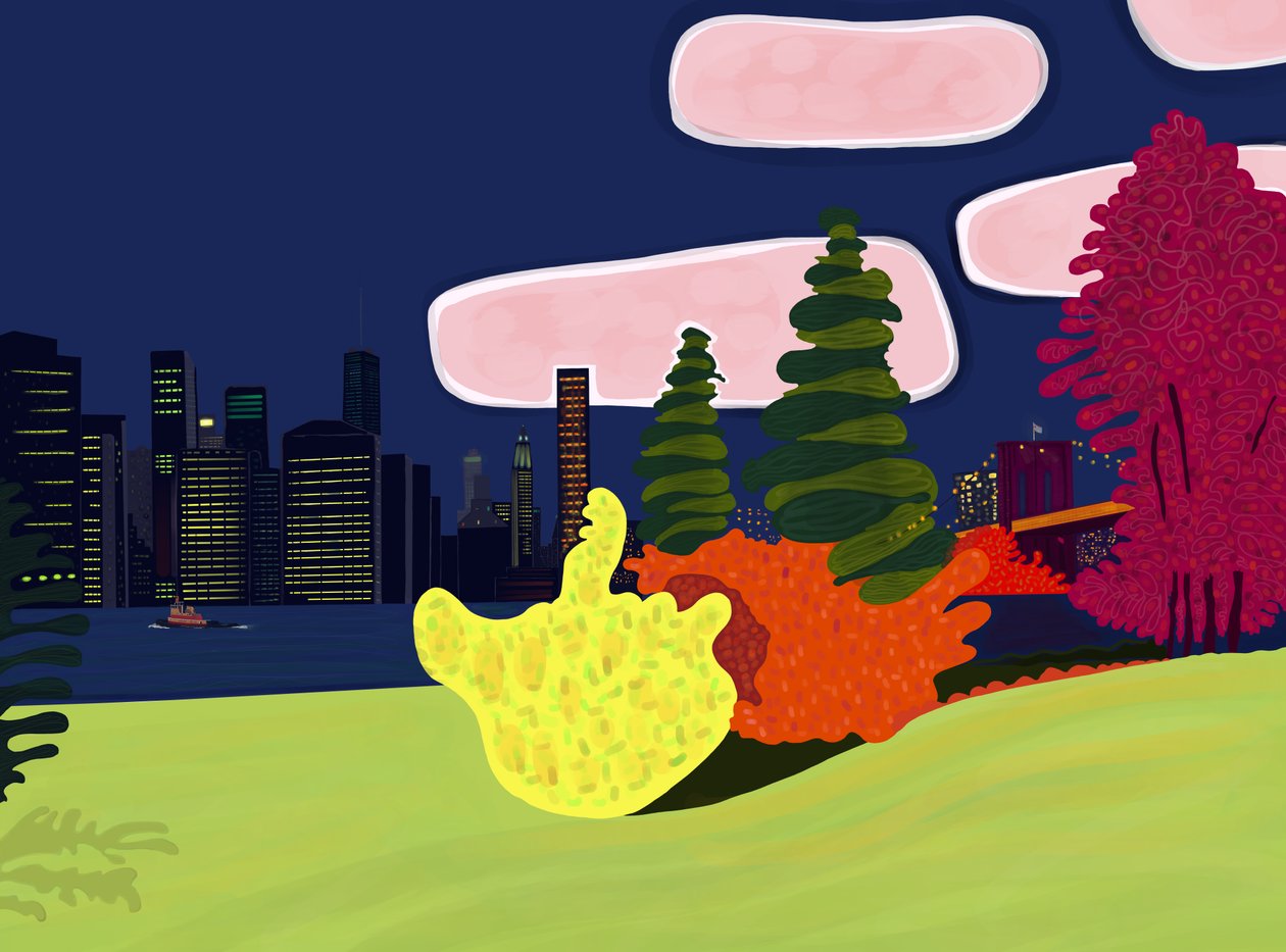 Brooklyn Bridge Park and View of Lower Manhattan by Evan Sklar