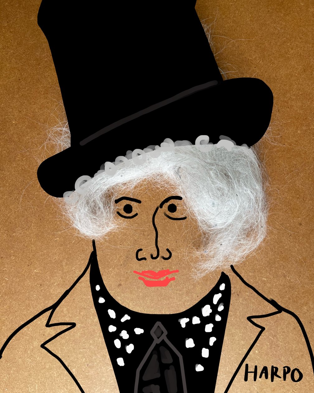 Harpo Marx by Evan Sklar