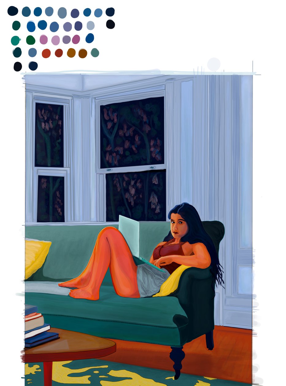 Laptop on Lap by Evan Sklar