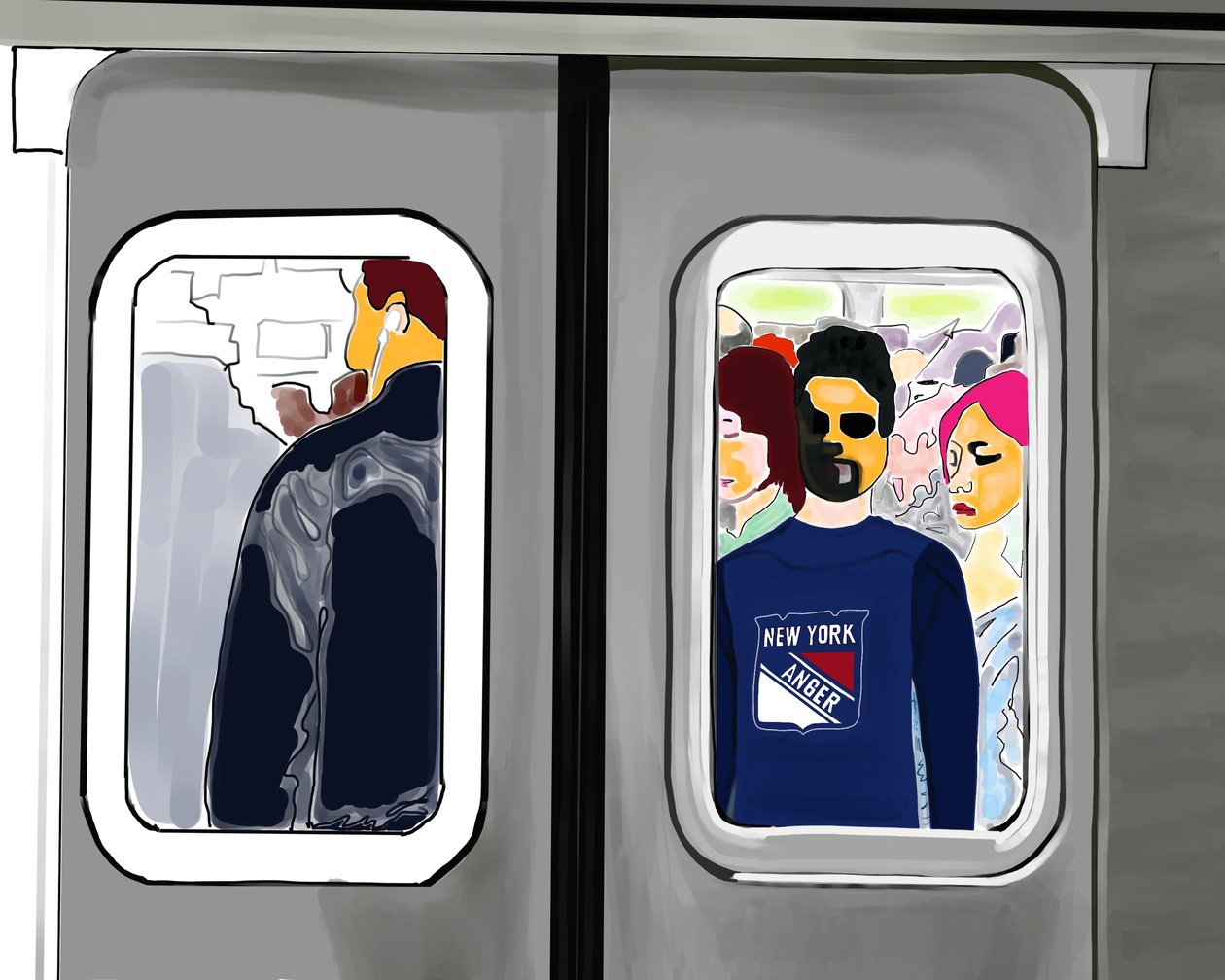 New York Anger by Evan Sklar
