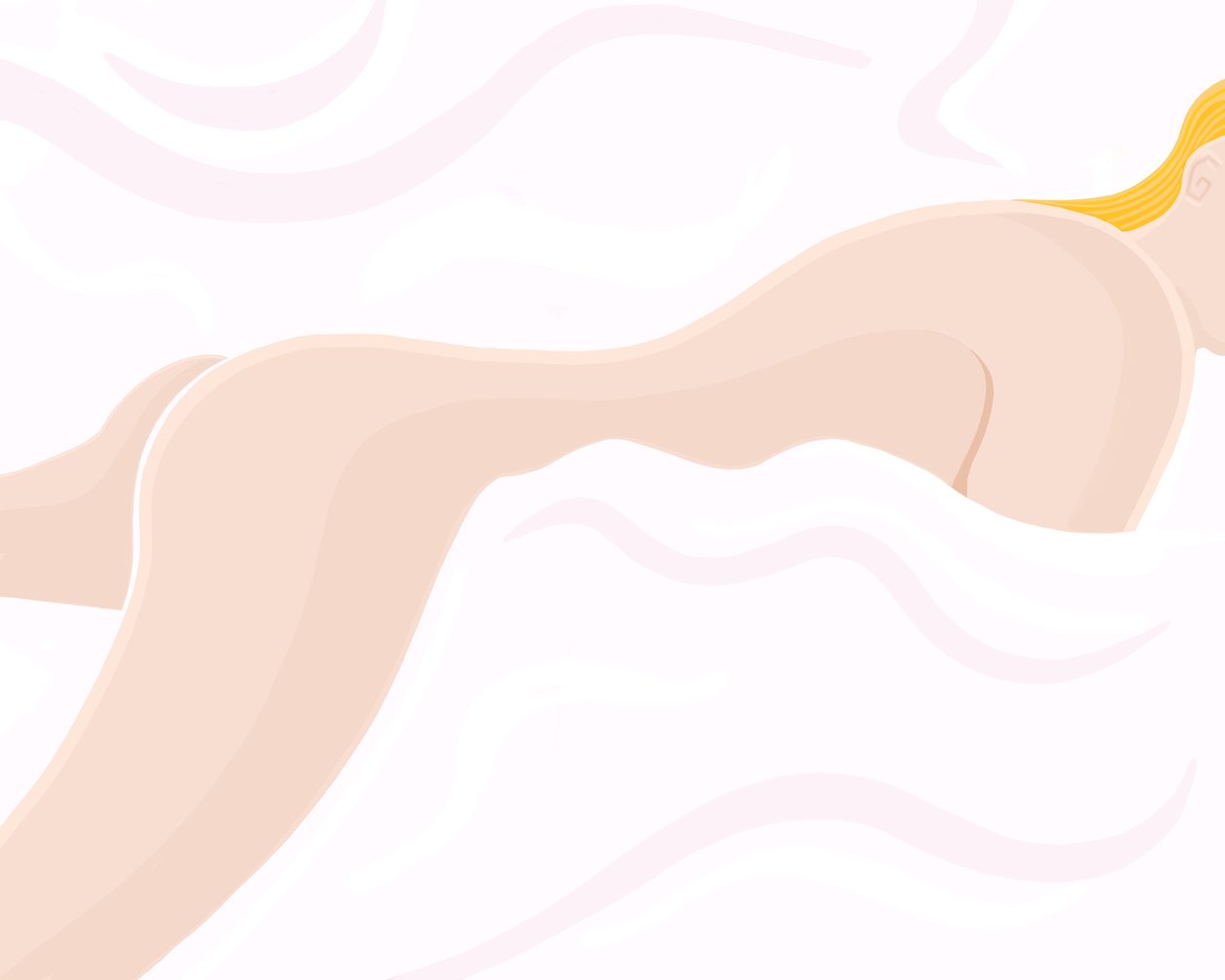 Nude On Bed by Evan Sklar