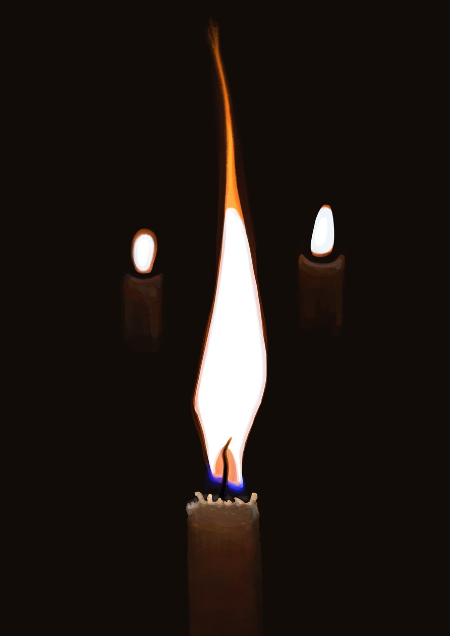 Three Candles by Evan Sklar