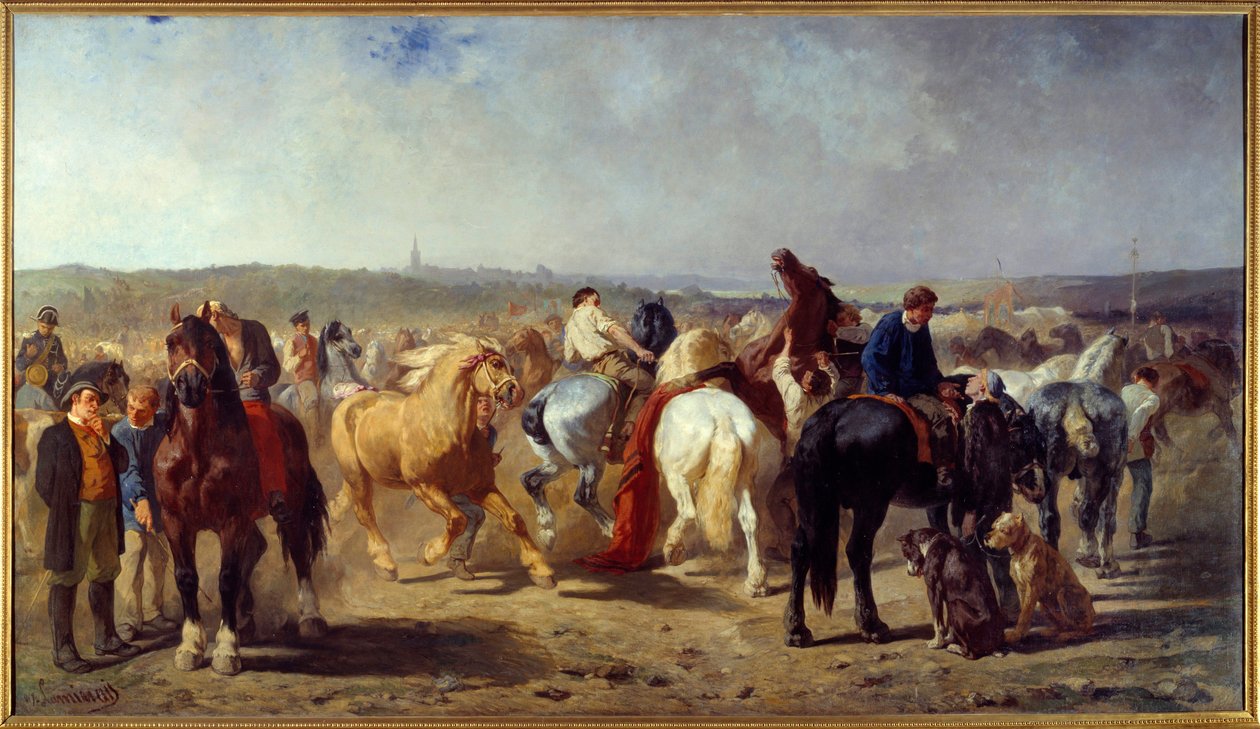 The Horse Fair by Evariste Vital Luminais