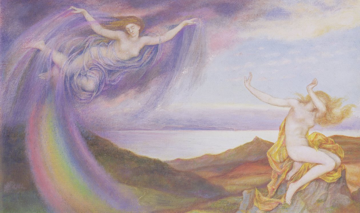Sunbeam and Summer Shower by Evelyn De Morgan