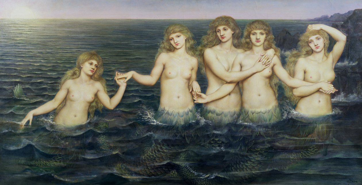 The Sea Maidens, 1885-86 by Evelyn De Morgan