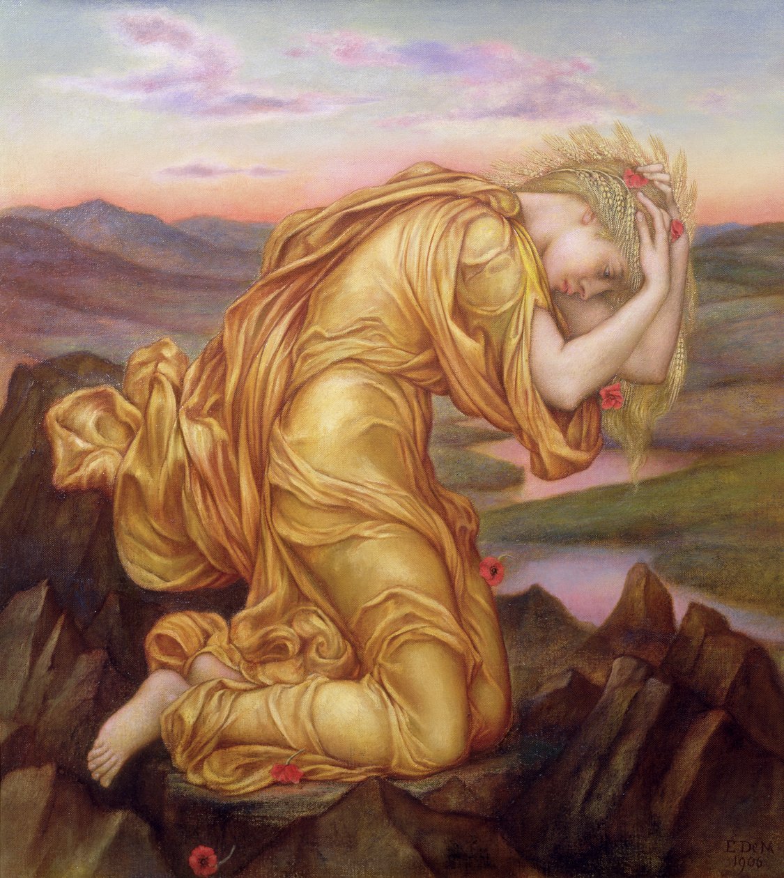 Demeter Mourning for Persephone, 1906 by Evelyn De Morgan