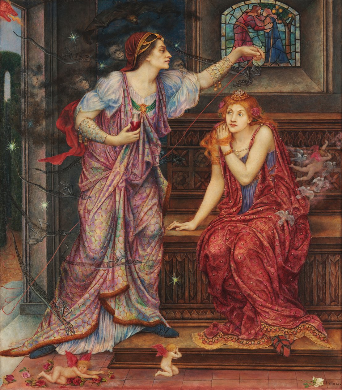 Queen Eleanor & Fair Rosamund by Evelyn De Morgan