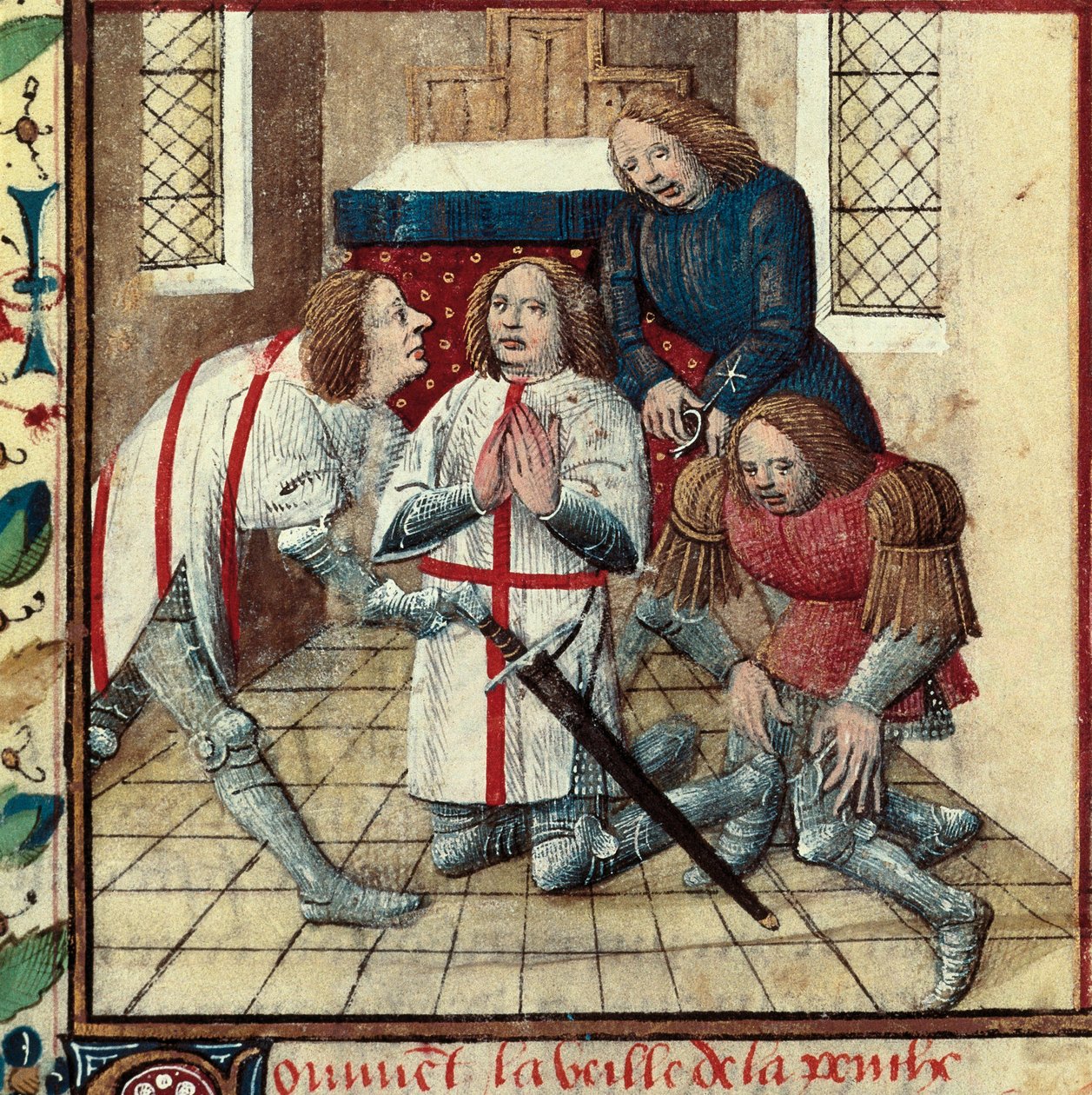 The Knighthood of Galahad at the Abbey by Everard de Espinques