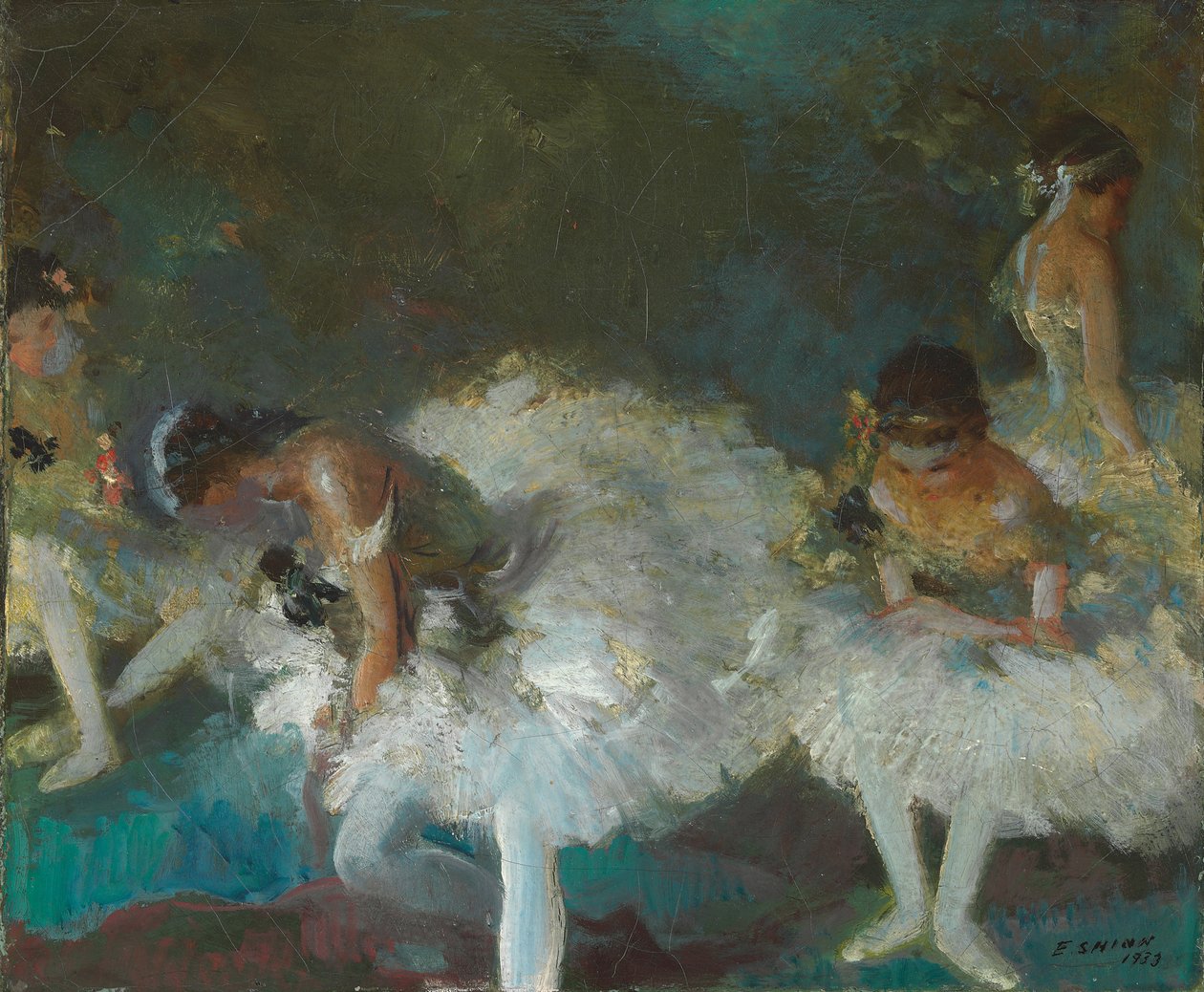 Dancers Backstage by Everett Shinn