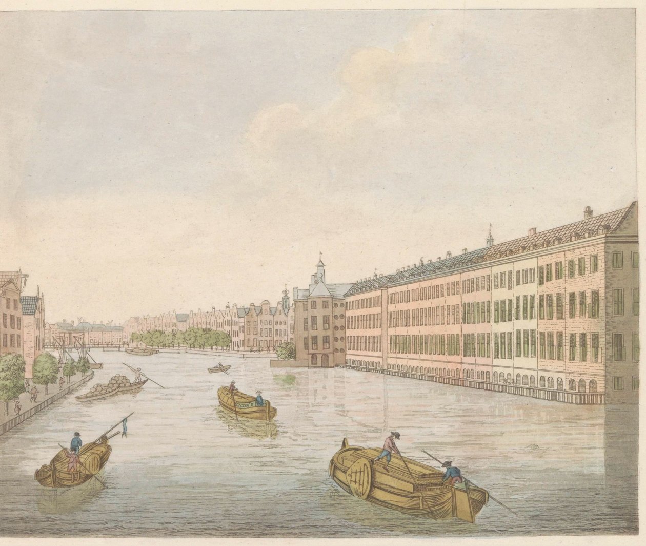View of the Binnen-Amstel, ca. 1810-1813 by Evert Maaskamp