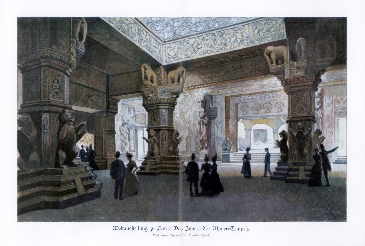 Khmer Temple, Paris World Exposition by Ewald Thiel