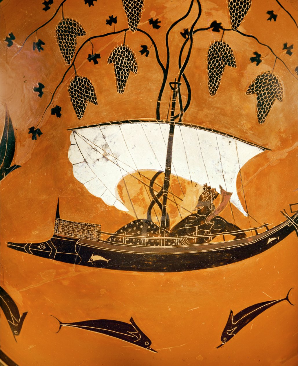 Dionysos in His Ship by Exekias Exekias