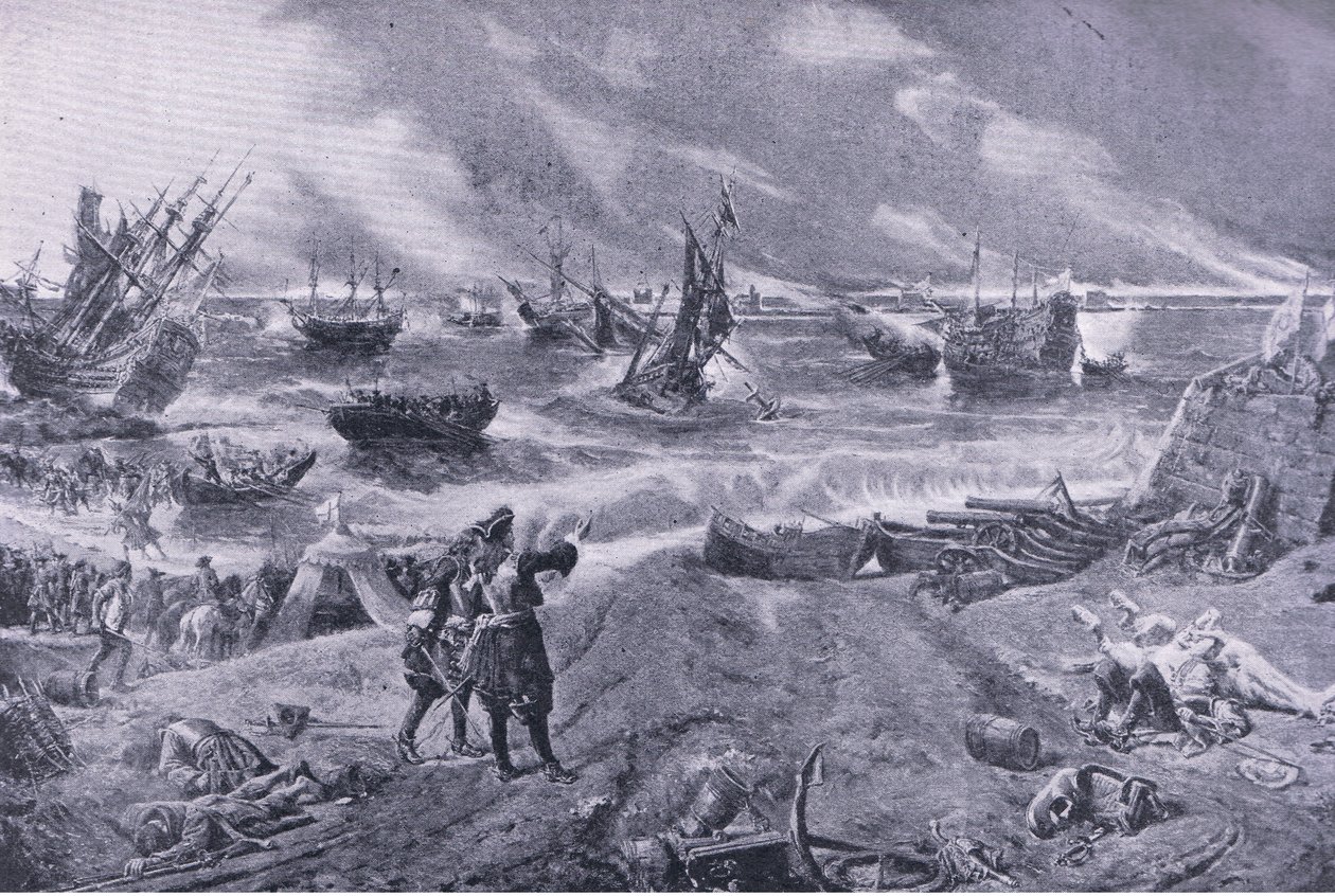 James II at the Battle of La Hogue, 23rd May 1692 by Eyre Crowe