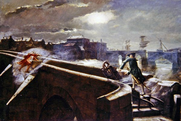 The Brigs of Ayr by Eyre Crowe