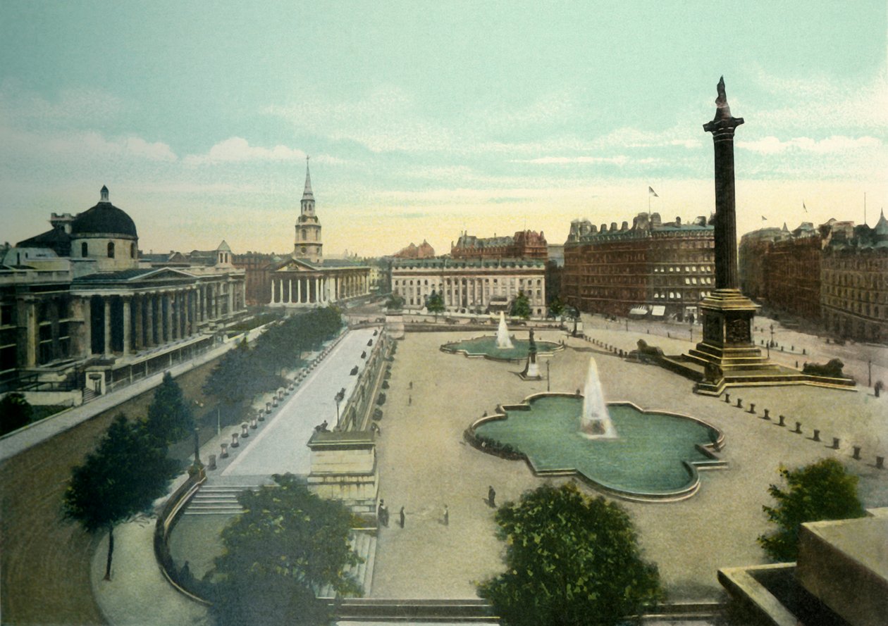 Trafalgar Square, c1900s by Eyre and Spottiswoode