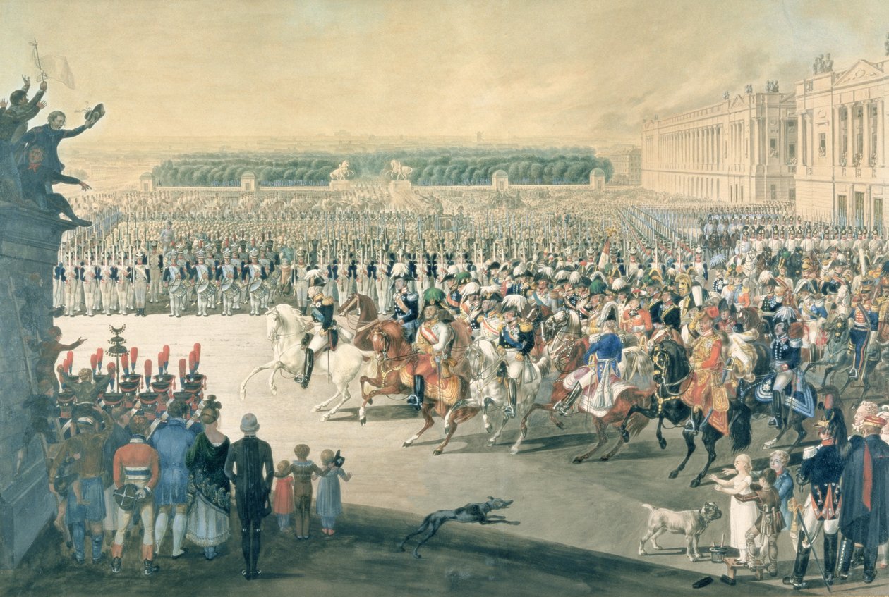 March of the Allied forces into Paris, 1815 by F. Malek
