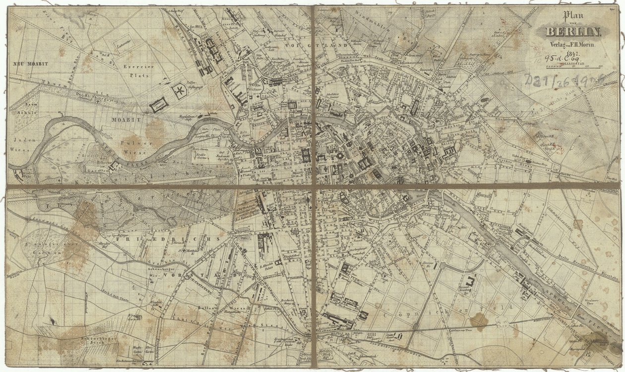 Plan of Berlin by F.H. Morin