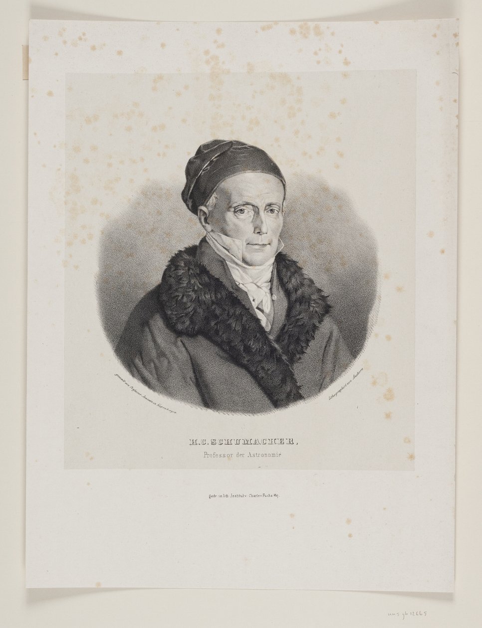 Heinrich Christian Schumacher by F. Ausborn