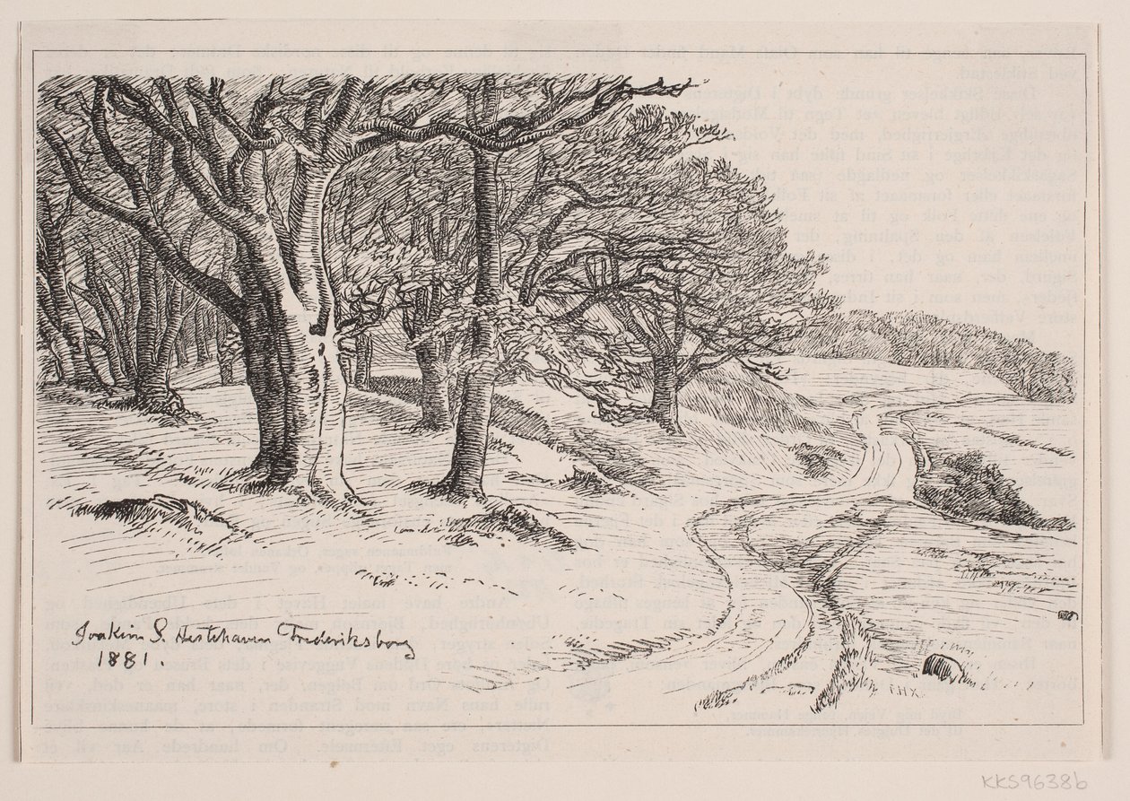 Fra Hestehaven, Frederiksborg by F. Hendriksen