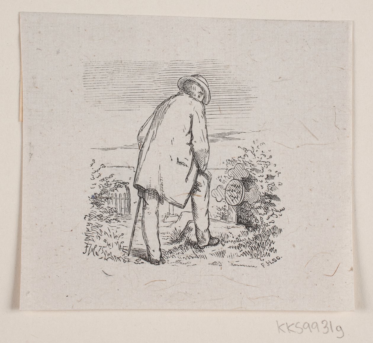 Illustration for "The Last Hours," poem by H. J. Greensteen by F. Hendriksen