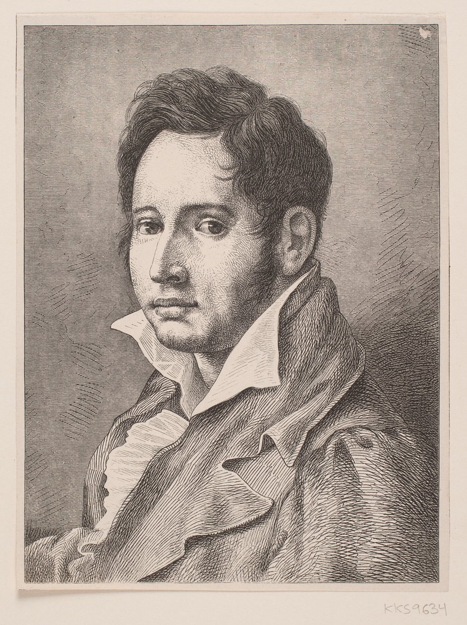 Portrait of Oehlenschläger by F. Hendriksen