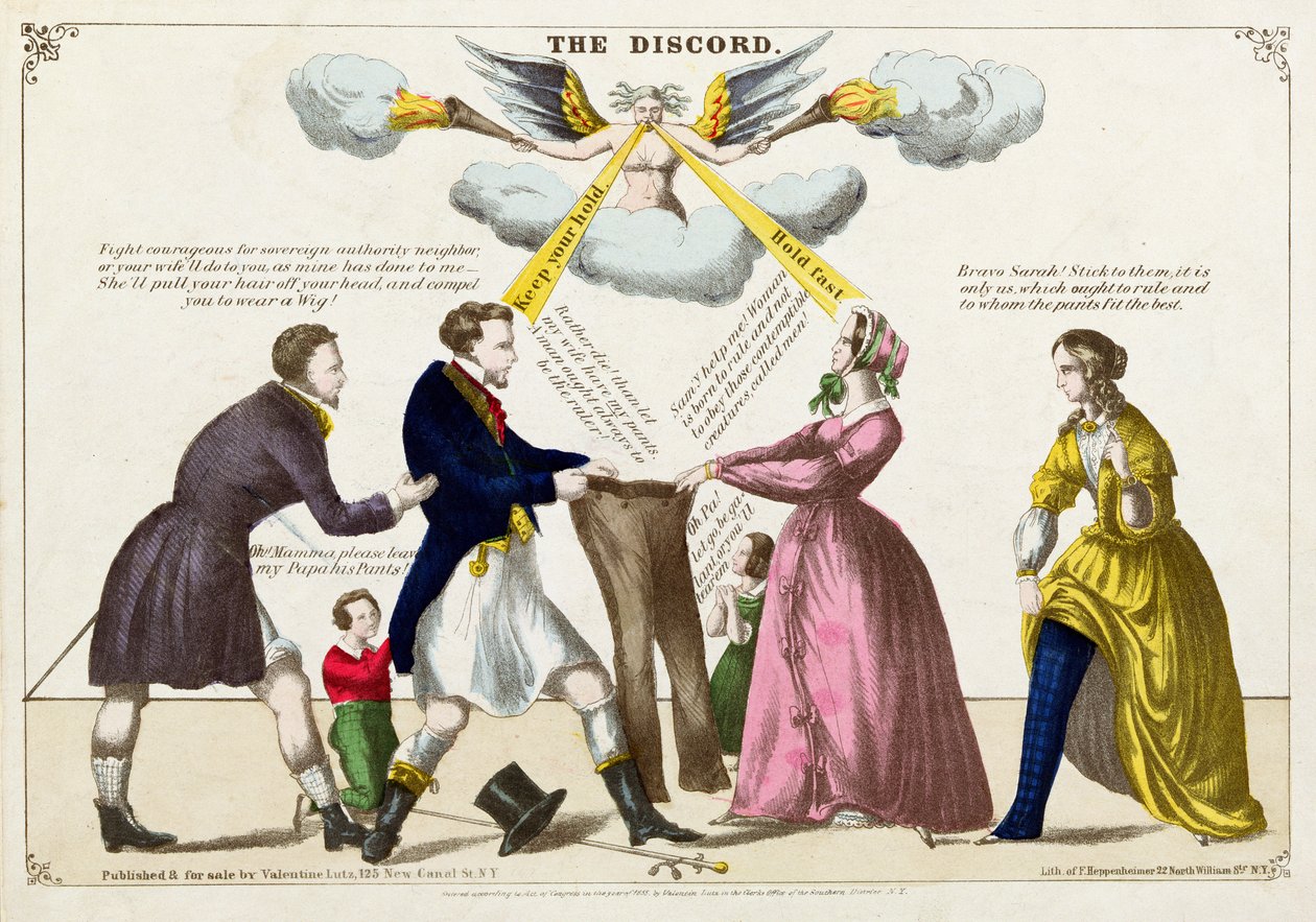 The Discord, 1855 by F. Heppenheimer