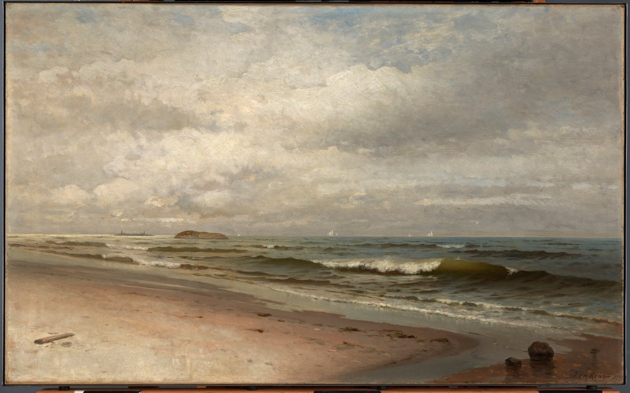 Beach of Bass Rocks, Gloucester, Massachusetts by F. K. M. Rehn