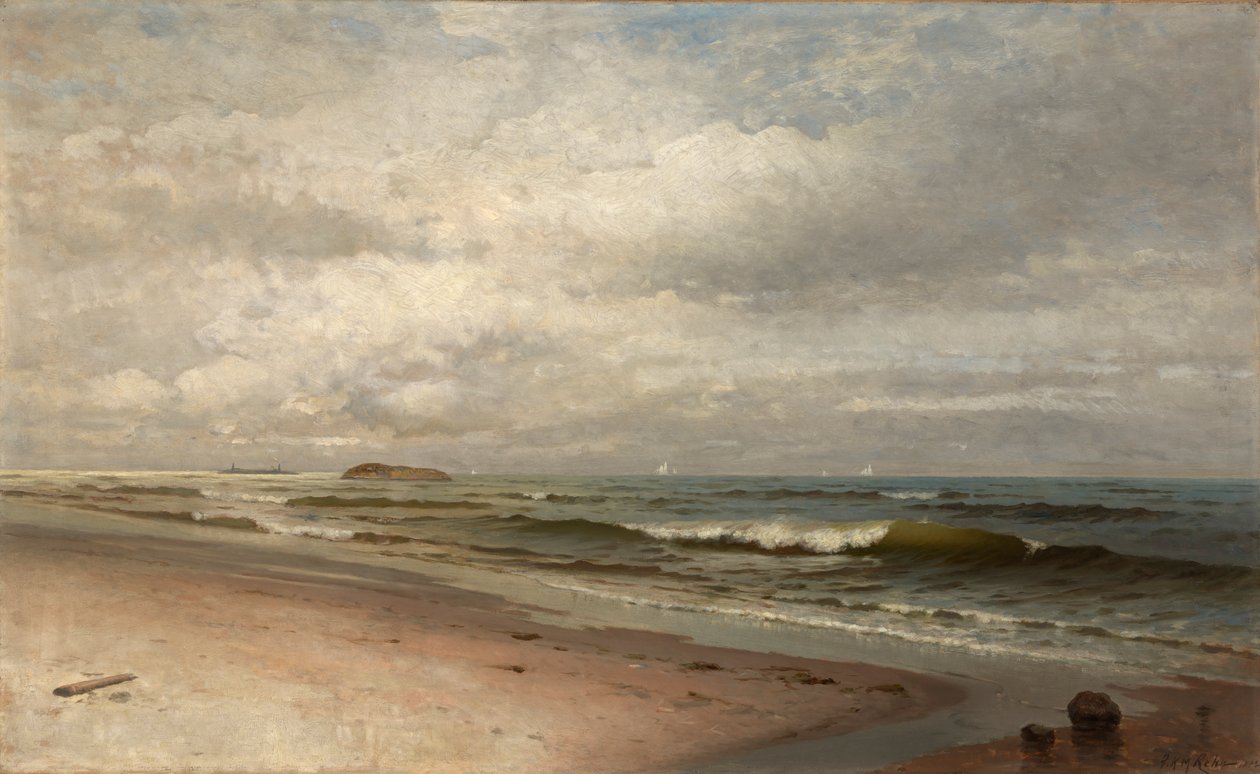 Beach of Bass Rocks, Gloucester, Massachusetts by F. K. M. Rehn