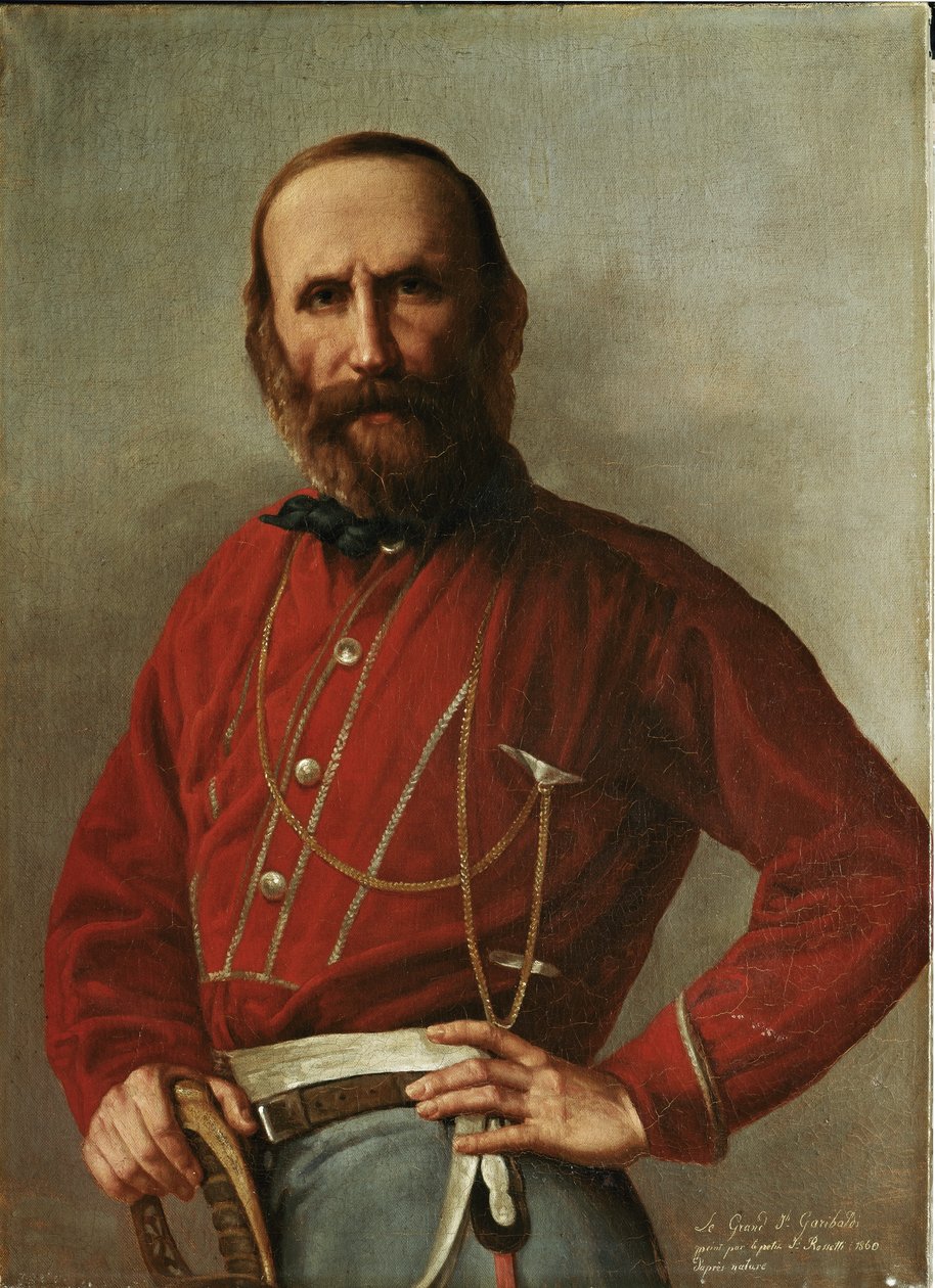 Portrait of Giuseppe Garibaldi by F. Rossetti