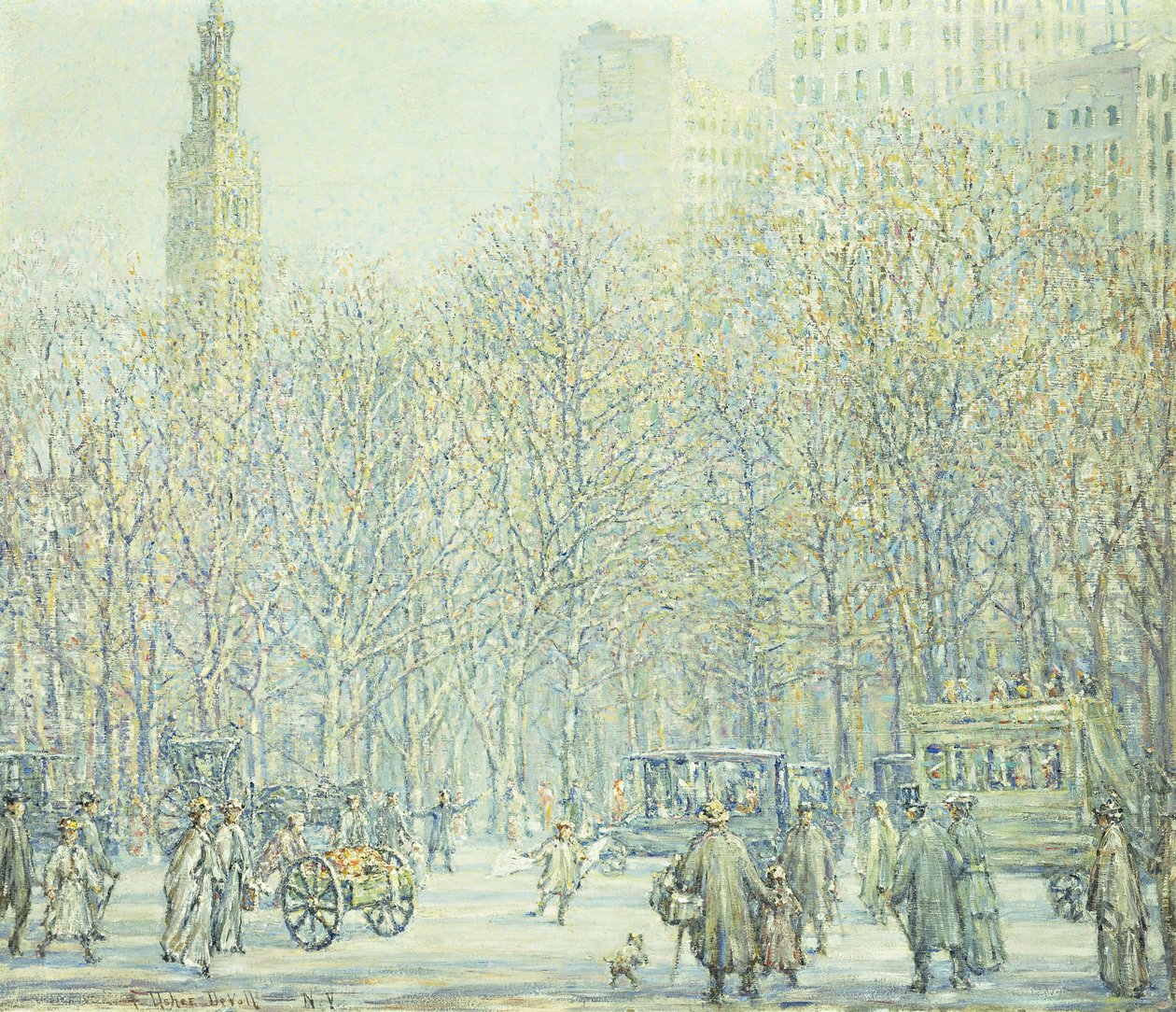 Winter in New York by F. Usher de Voll