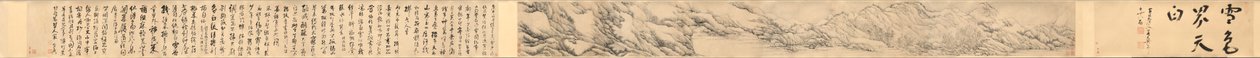 Snow Coloring the World White, 1690 by Fa Ruozhen