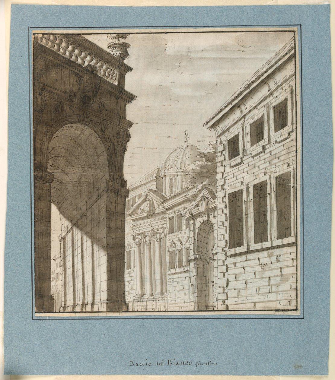Stage Design: City with a Loggia by Fabrizio Galliari