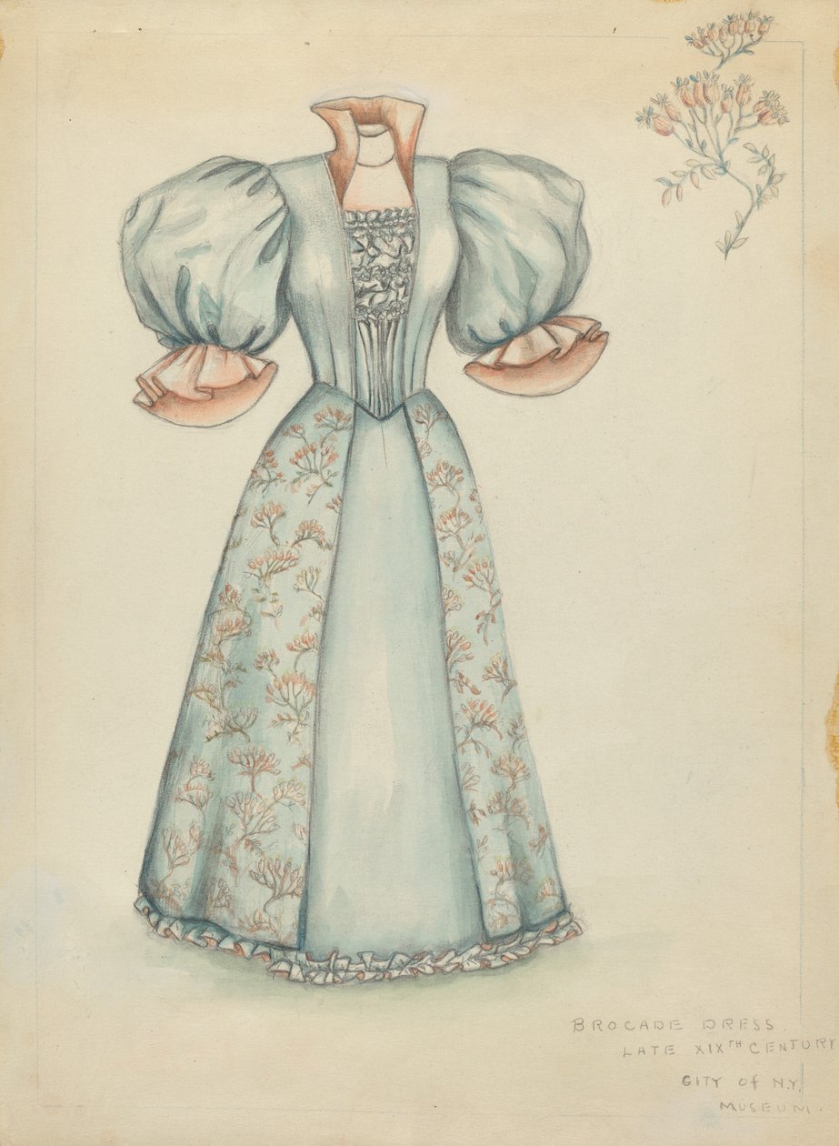 Brocade Dress by Fanchon Larzelere