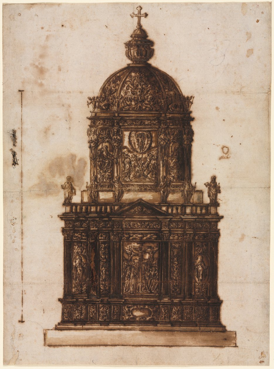 Design for a Ciborium, 1600s by Fantoni Family Workshop