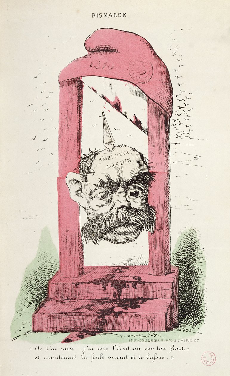 Caricature of Otto von Bismarck, 1870 by Faustin