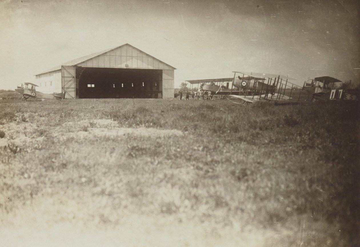 Airplanes in a field by Fedele Azari: Buy fine art print