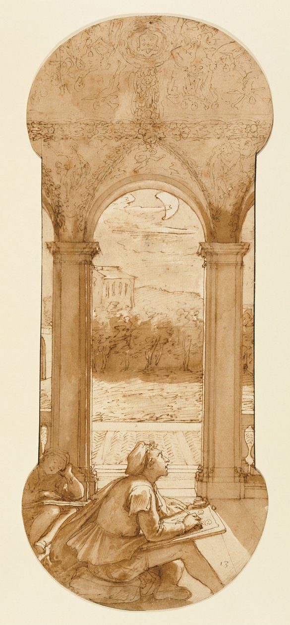 Taddeo Copying Raphael