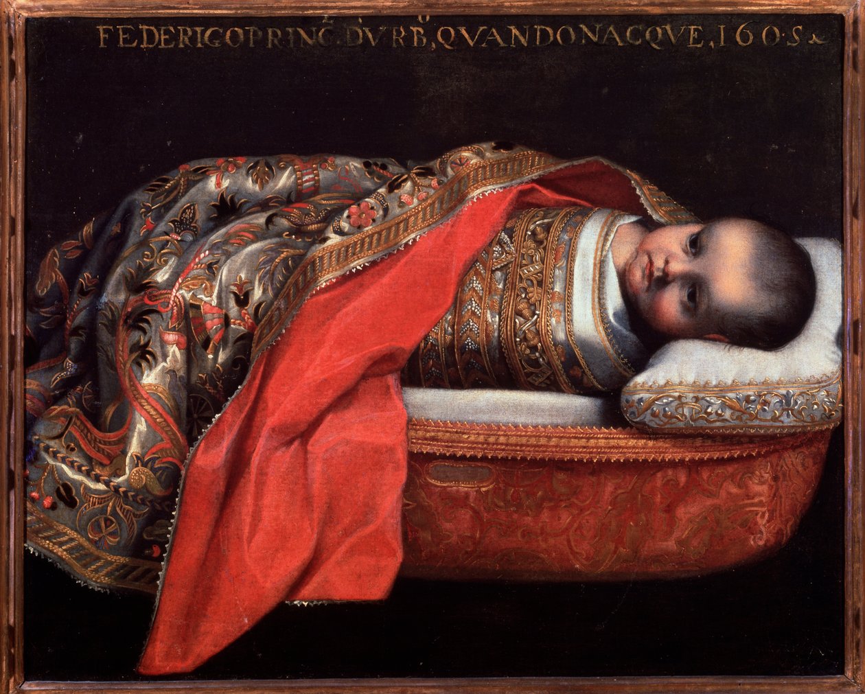 Portrait of Federico Ubaldo della Rovere, Duke of Urbino (infant) by Federico Fiori Barocci or Baroccio