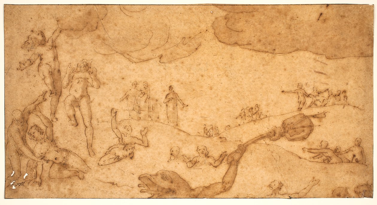 Scene from the Hell of the Greedy by Federico Zuccaro