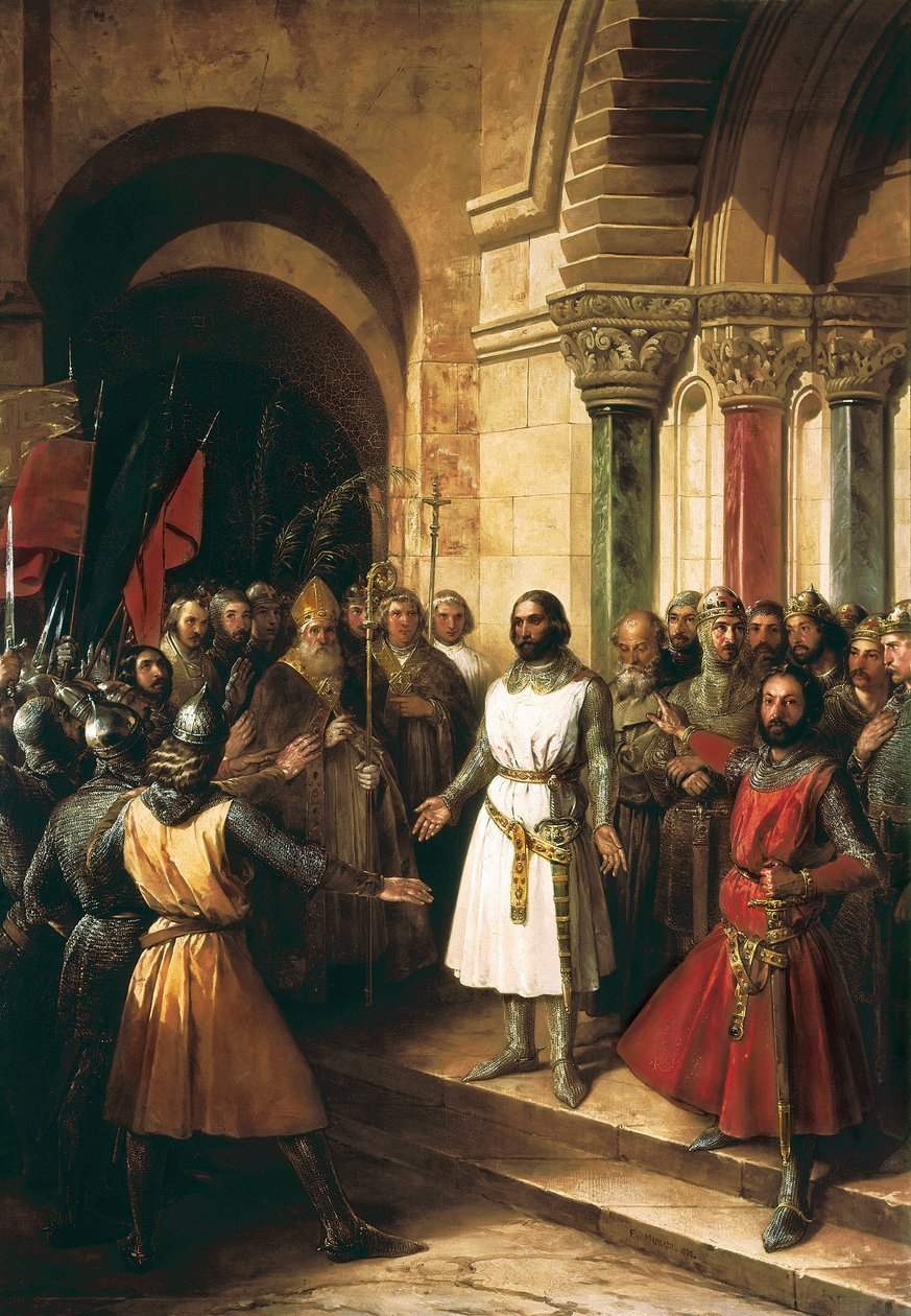 Godefroy de Bouillon elected King of Jerusalem, 23 July 1099 by Federico de Madrazo y Kuntz