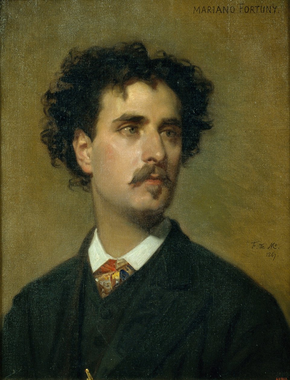 Portrait of Marià Fortuny by Federico de Madrazo y Kuntz