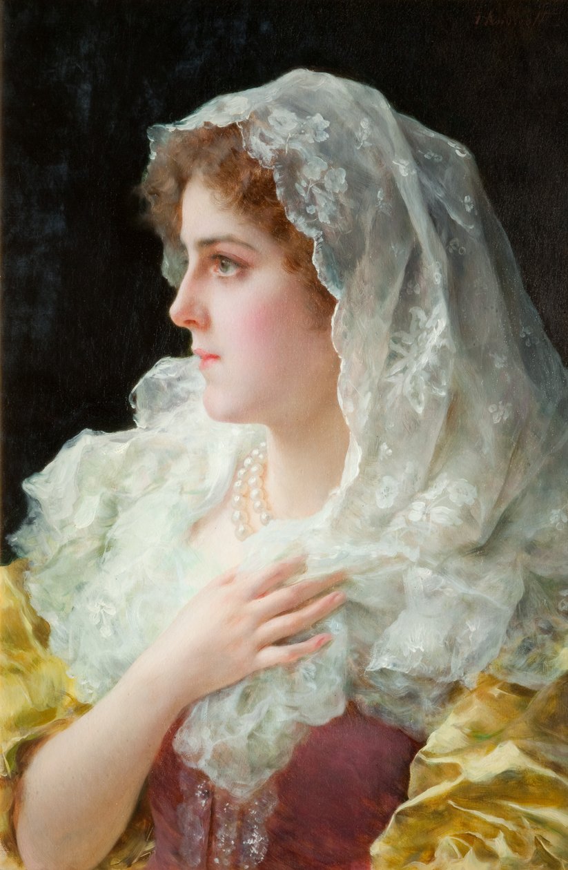 An English Beauty by Federigo Andreotti
