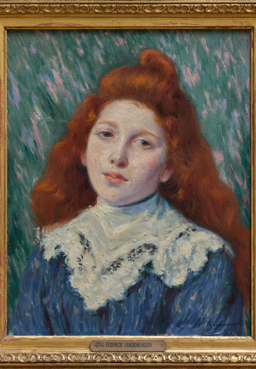 Girl with White Collar by Federigo Zandomeneghi